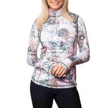 Sno Skins Micro Printed 1/4 Zip Top - Women's COLLAGE