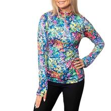 Sno Skins Micro Printed 1/4 Zip Top - Women's CONFETTI