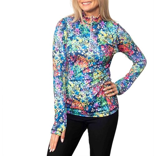  Sno Skins Micro Printed 1/4 Zip Top - Women's