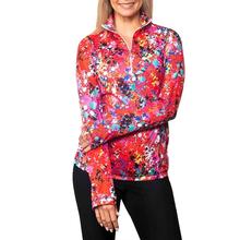 Sno Skins Micro Printed 1/4 Zip Top - Women's FIRECRACKER