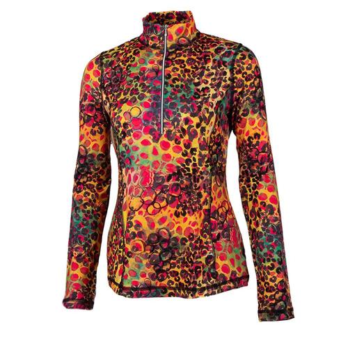 Sno Skins Micro Printed 1/4 Zip Top - Women's