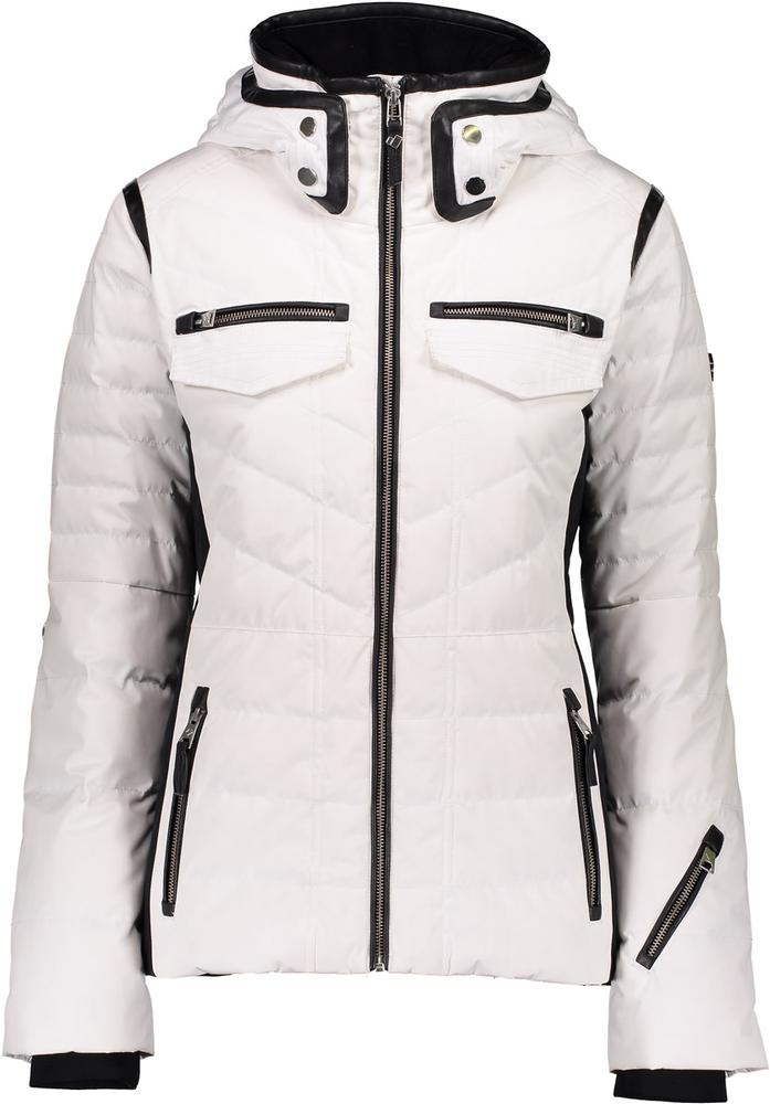 obermeyer white ski jacket