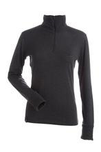 Nils Holly Zip T-neck - Women's CHARCOAL