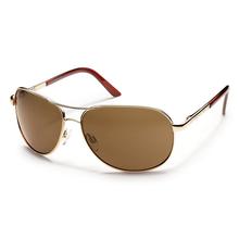 Suncloud Polarized Optics Aviator Sunglasses GOLD_POLARBROWN