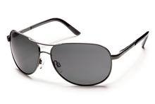 Suncloud Polarized Optics Aviator Sunglasses GUNMETAL_POLARGRAY