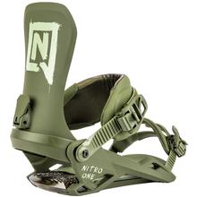 Nitro One Snowboard Binding OLIVE