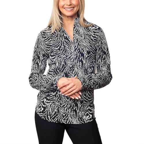 Sno Skins Animal Jacquard 1/4 Zip - Women's