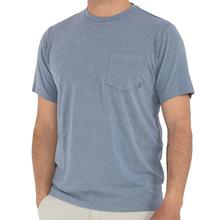 Free Fly Bamboo Flex Pocket Tee - Men's HEATHER_BLUE_DUSK