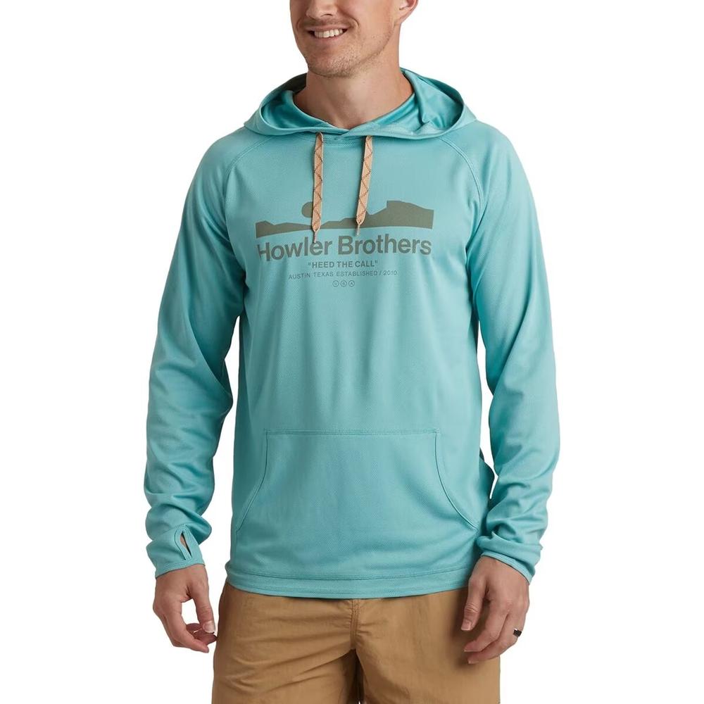 Howler Brothers Loggerhead Hoodie Nile Blue / S