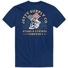 Jetty Stars and Stripes T-Shirt - Men's BLUE