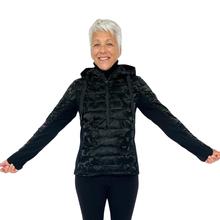 Ohsho Lorenza Hybrid Pullover Jacket - Women's BLACK_CAMO