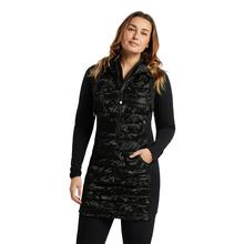 Ohsho Lila Kangaroo Long Hooded Jacket - Women's BLACK_CAMO