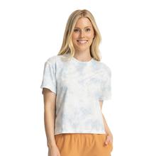 Free Fly Embroidered Logo Tee - Women's BLUE_TIEDYE