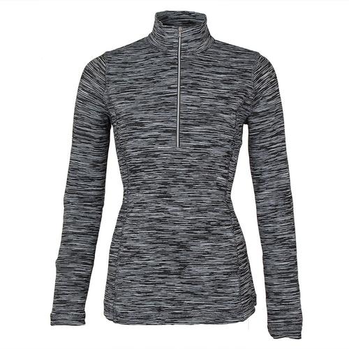 Sno Skins Space Dye Zip T Neck - Women's